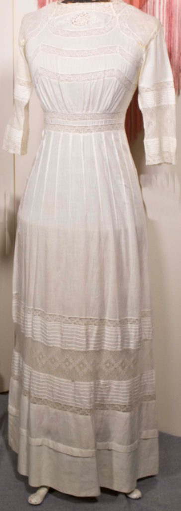 ECRU TEA DRESS c 1915-18 owned by EILEEN MILLER